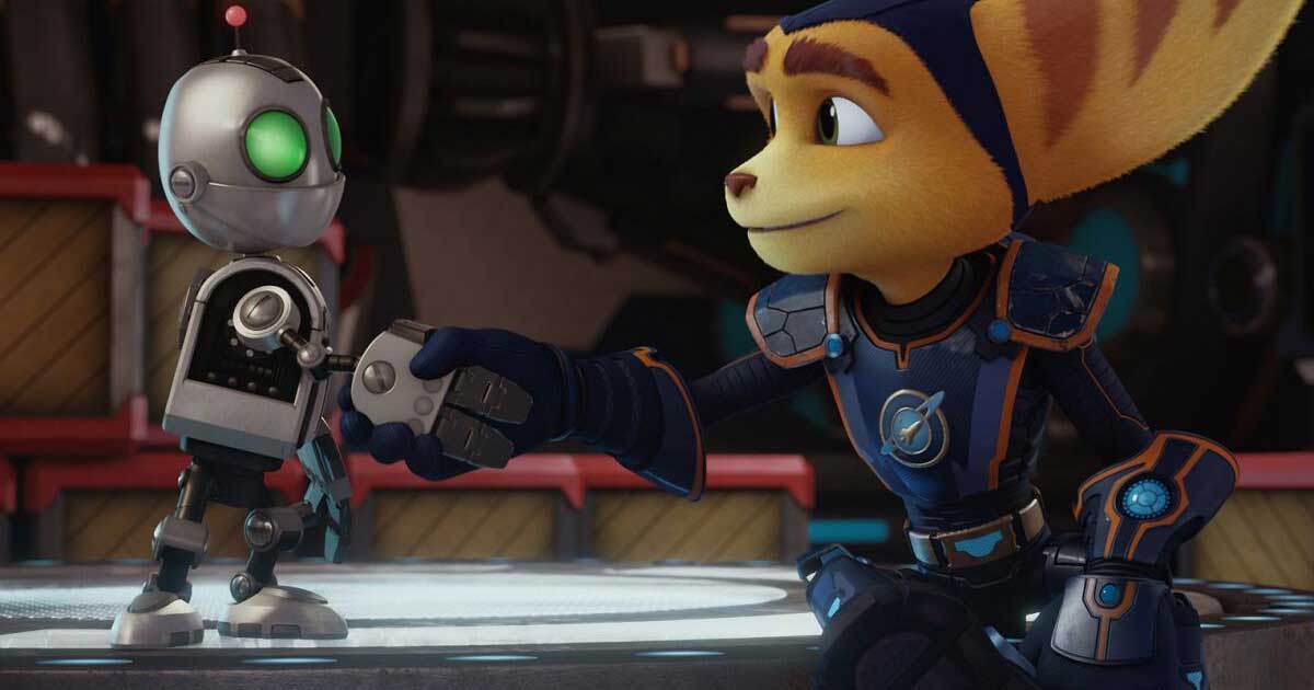 Clank and Ratchet shaking hands